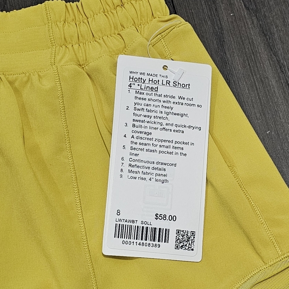 Lululemon Hotty Hot Low Rise Shorts 4" - Picture 4 of 4